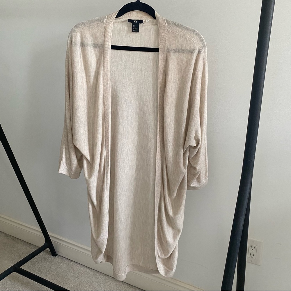 Open Front Long Cardigan